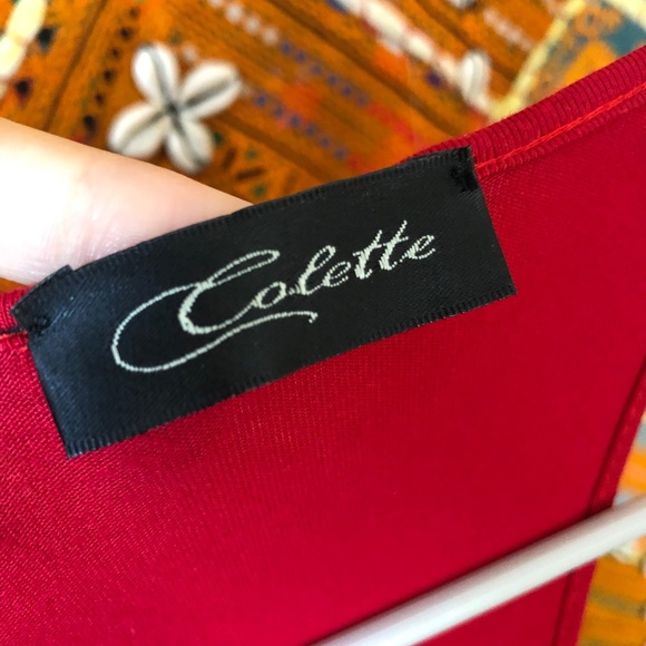 Colette Red t back maxi dress - Picture 3 of 3